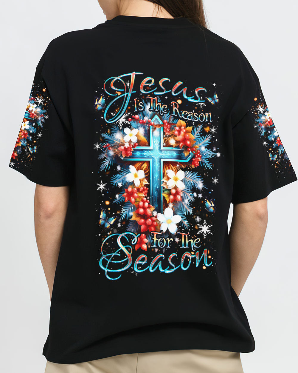 Jesus Is The Reason For The Season Christmas Women's All Over Print Shirt - Yhdu2310232, easychoo.com
