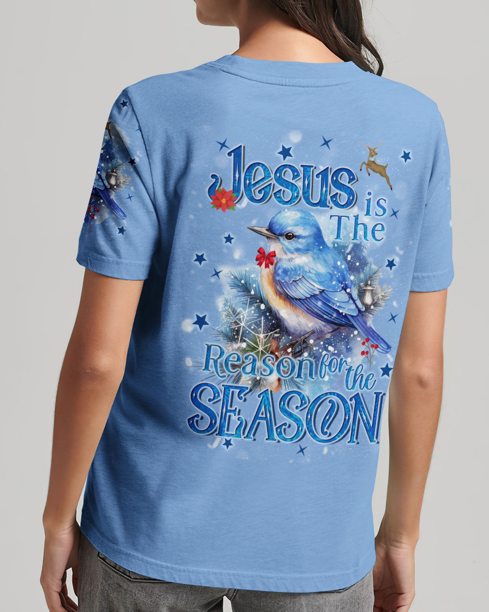 Jesus Is The Reason For The Christmas Women's All Over Print Shirt - Tyqy1509232, easychoo.com