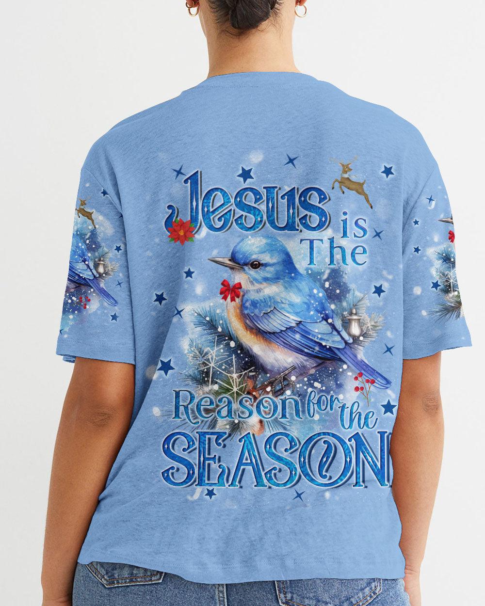 Jesus Is The Reason For The Christmas Women's All Over Print Shirt - Tyqy1509232, easychoo.com