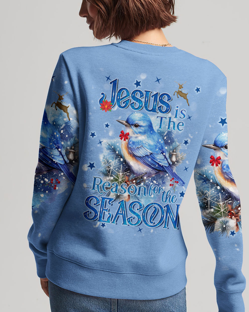 Jesus Is The Reason For The Christmas Women's All Over Print Shirt - Tyqy1509232, easychoo.com
