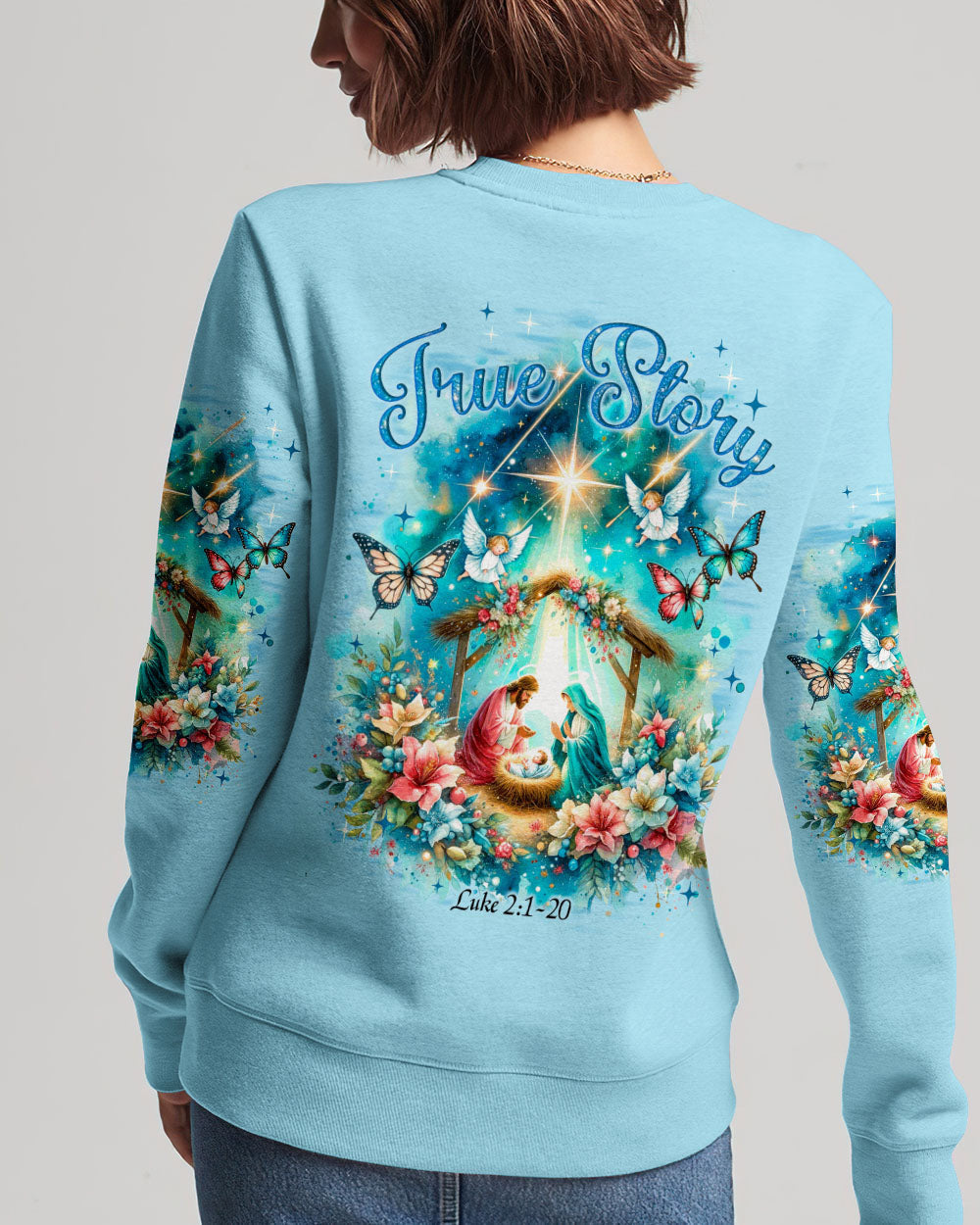 True Story Christmas Women's All Over Print Shirt - Tyqy2510234, easychoo.com