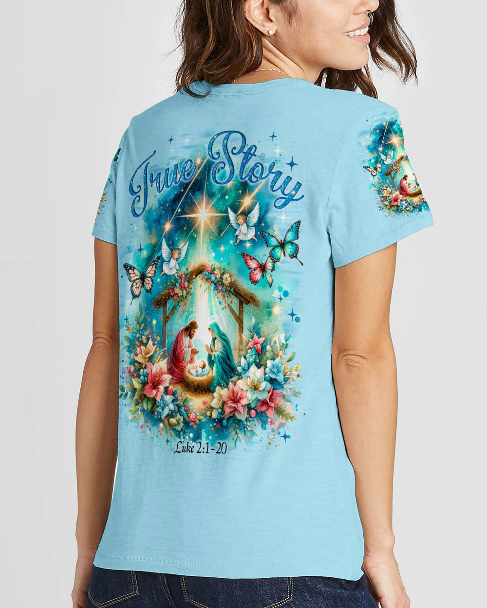 True Story Christmas Women's All Over Print Shirt - Tyqy2510234, easychoo.com
