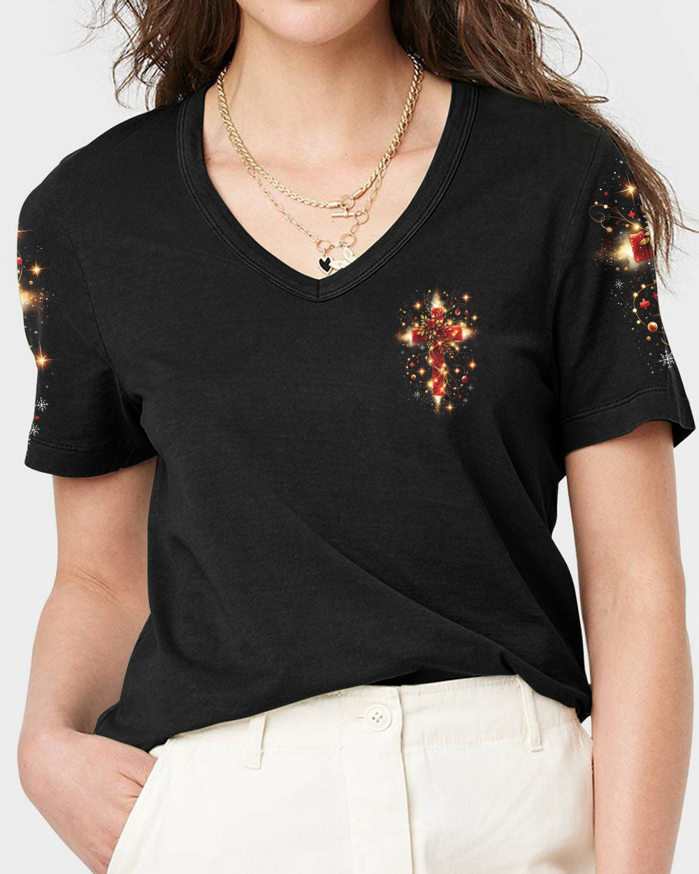 Lord Stood With Me Christmas Women's All Over Print Shirt - Tytd2110231, easychoo.com