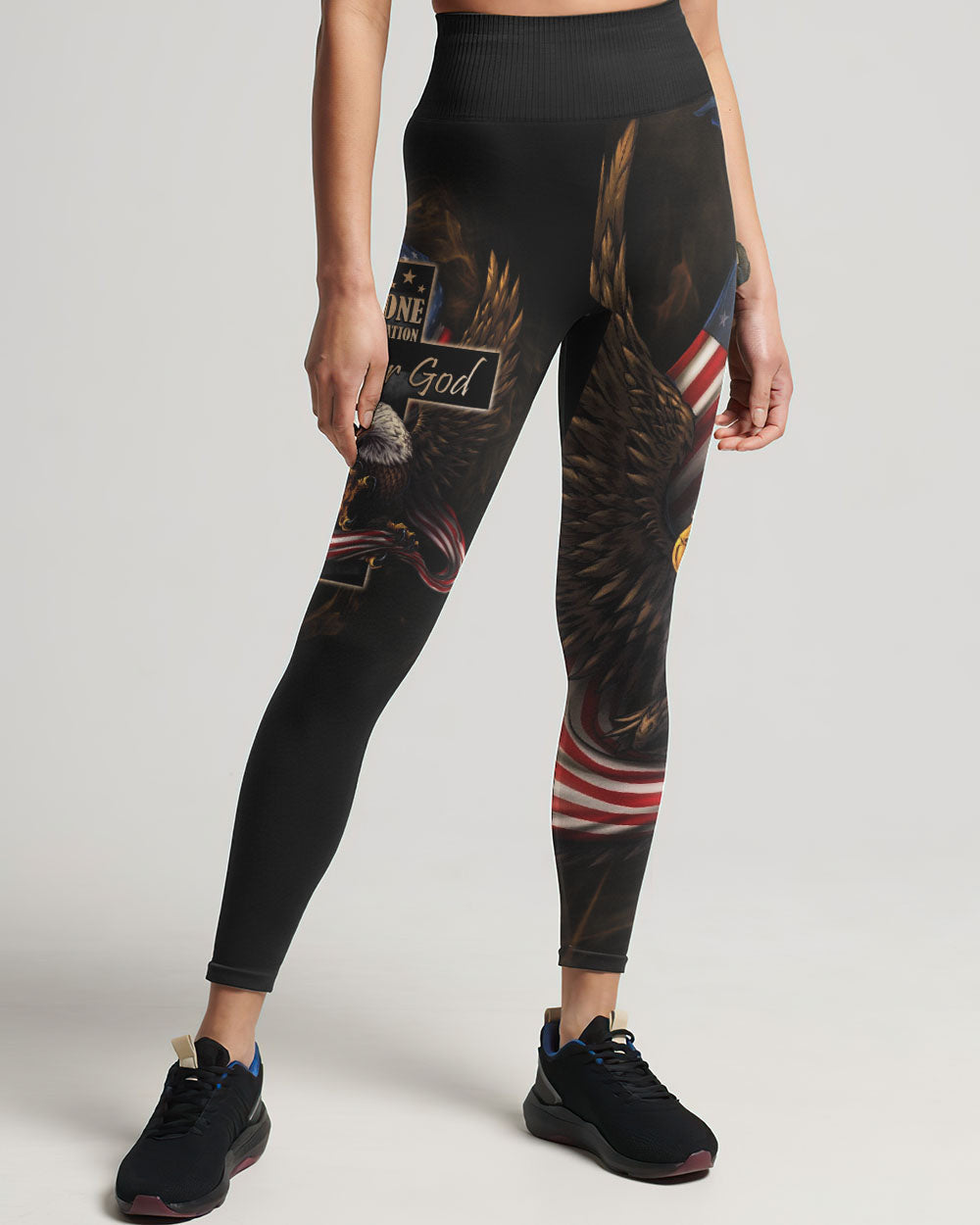 One Nation Under God Eagle Flag Vintage Women's All Over Print Shirt - Ri2506233, easychoo.com