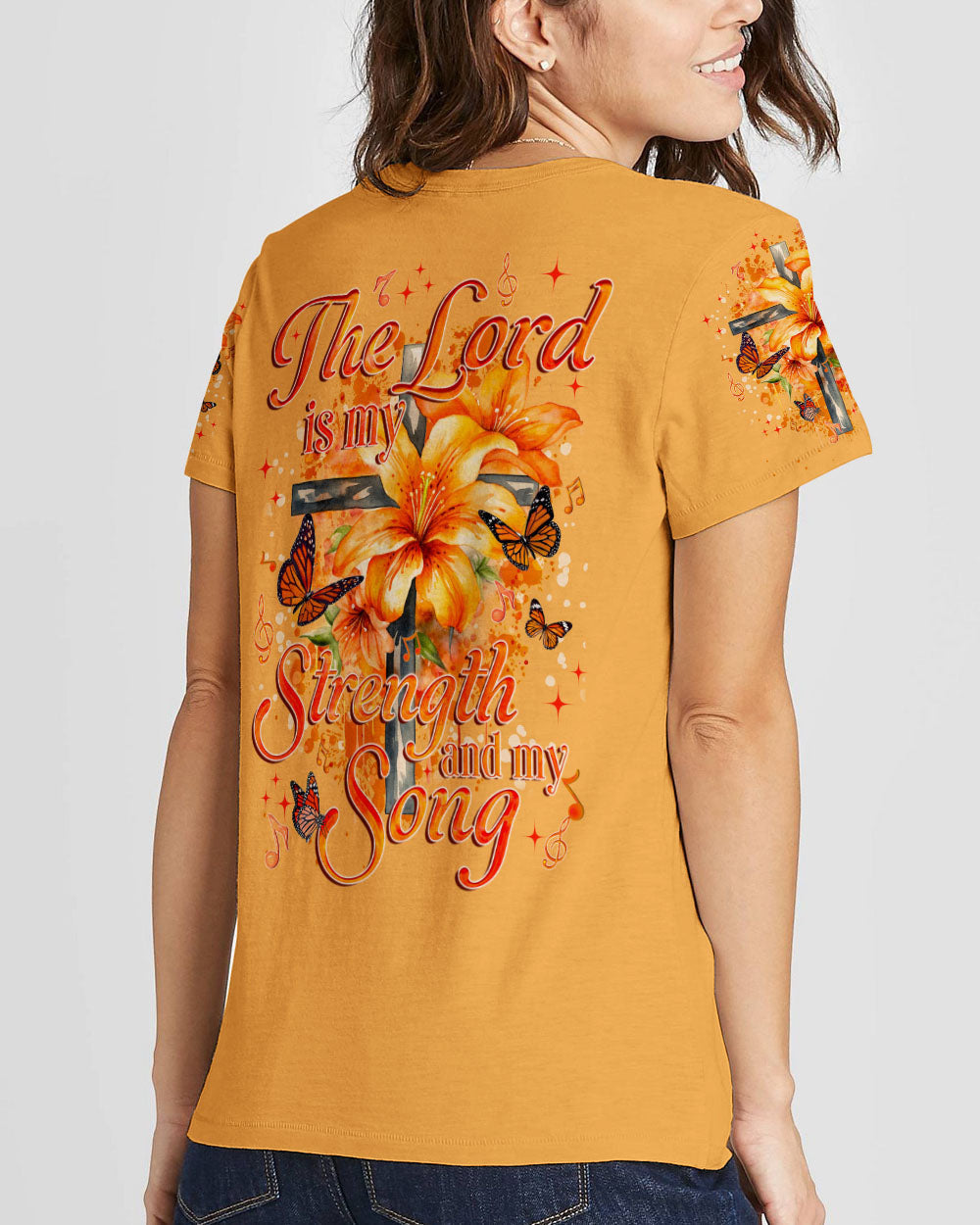 The Lord Is My Strength And My Song Women's All Over Print - Tyqy2209232, easychoo.com