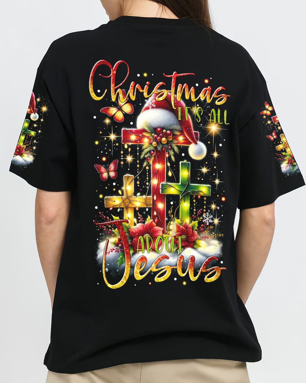 It's All About Jesus Christmas Women's All Over Print Shirt - Tytm2310232, easychoo.com