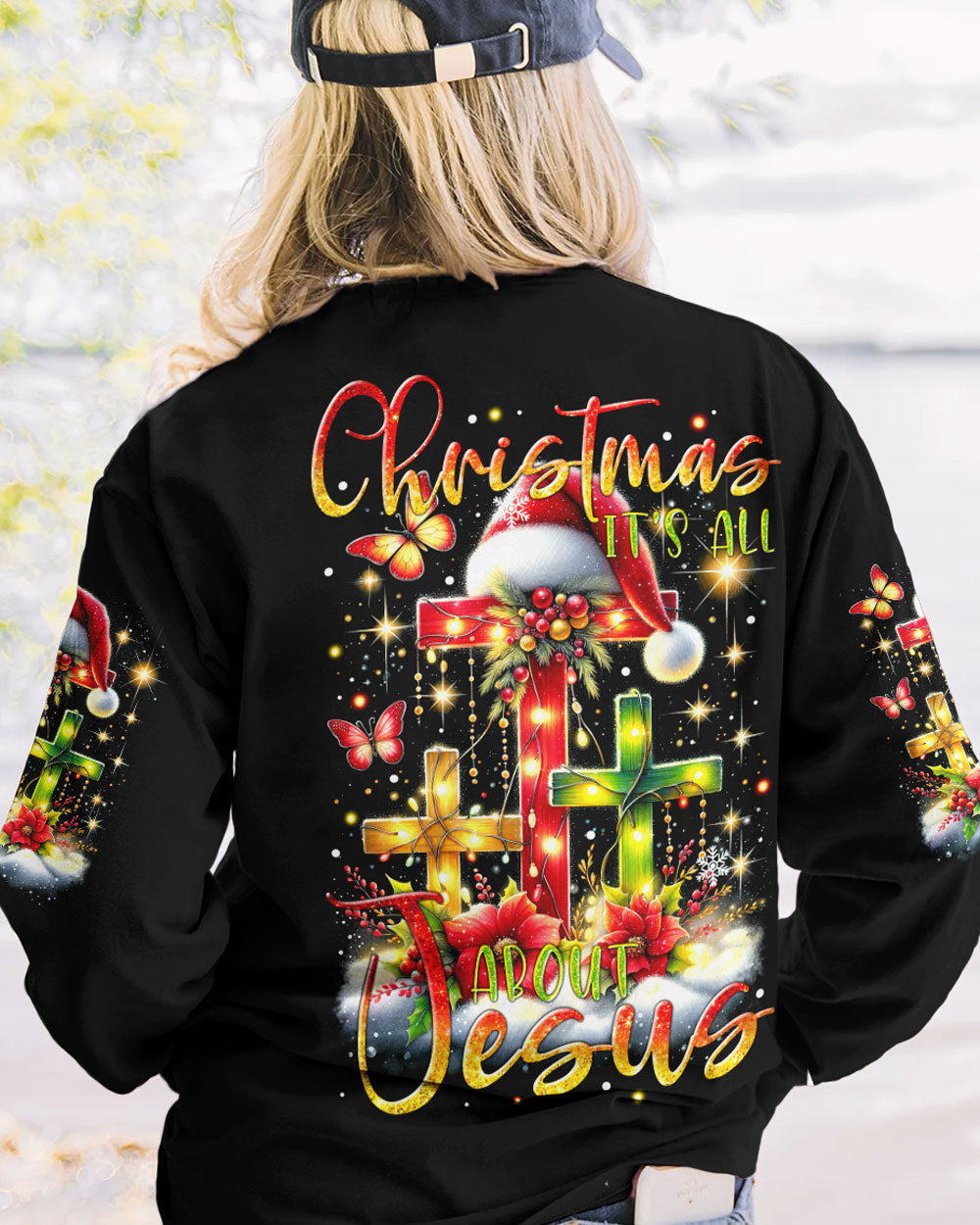 It's All About Jesus Christmas Women's All Over Print Shirt - Tytm2310232, easychoo.com
