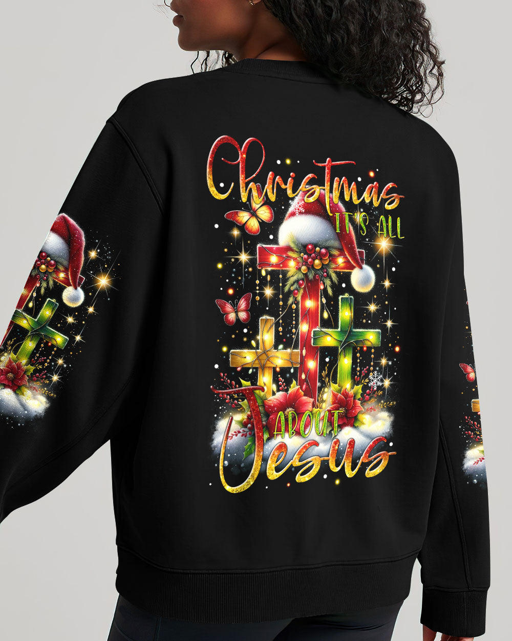 It's All About Jesus Christmas Women's All Over Print Shirt - Tytm2310232, easychoo.com
