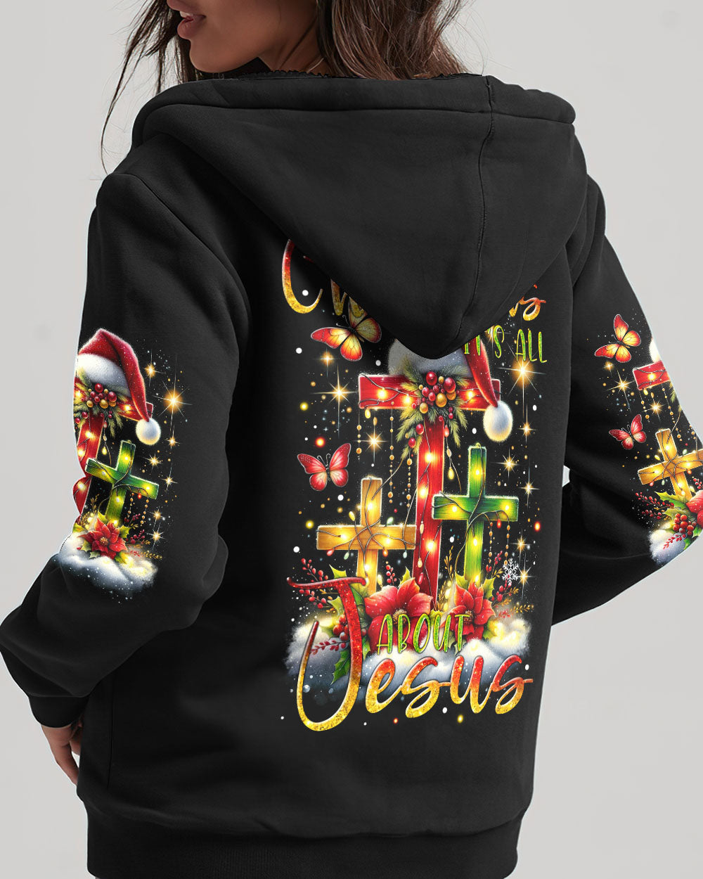 It's All About Jesus Christmas Women's All Over Print Shirt - Tytm2310232, easychoo.com