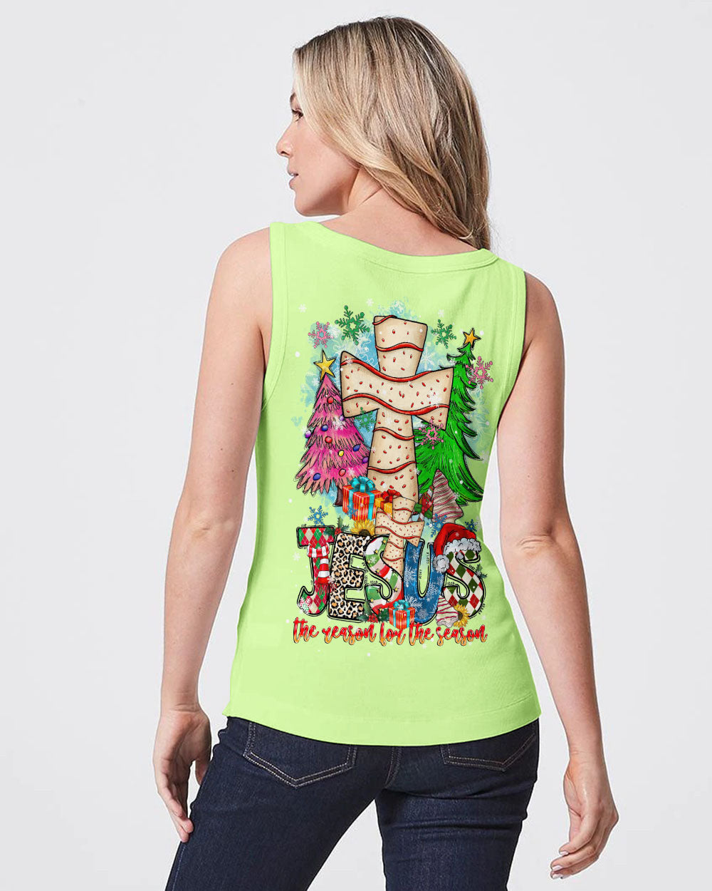 Jesus The Reason Christmas Women's All Over Print Shirt - Tltr2410236, easychoo.com