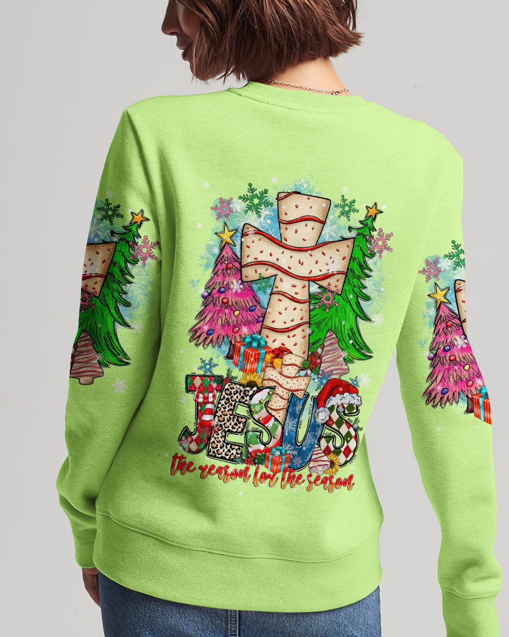 Jesus The Reason Christmas Women's All Over Print Shirt - Tltr2410236, easychoo.com