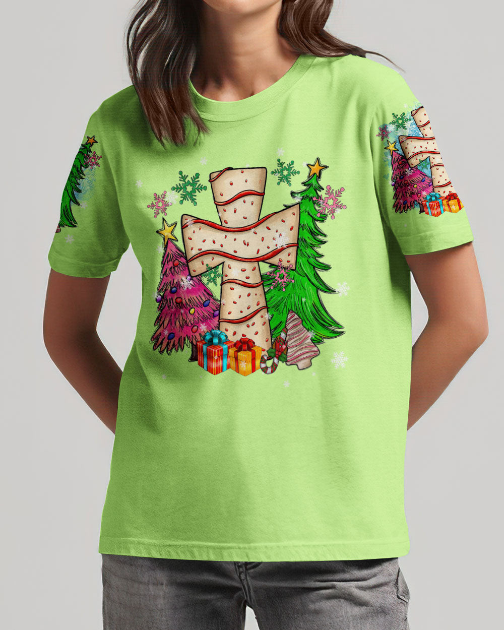Jesus The Reason Christmas Women's All Over Print Shirt - Tltr2410236, easychoo.com