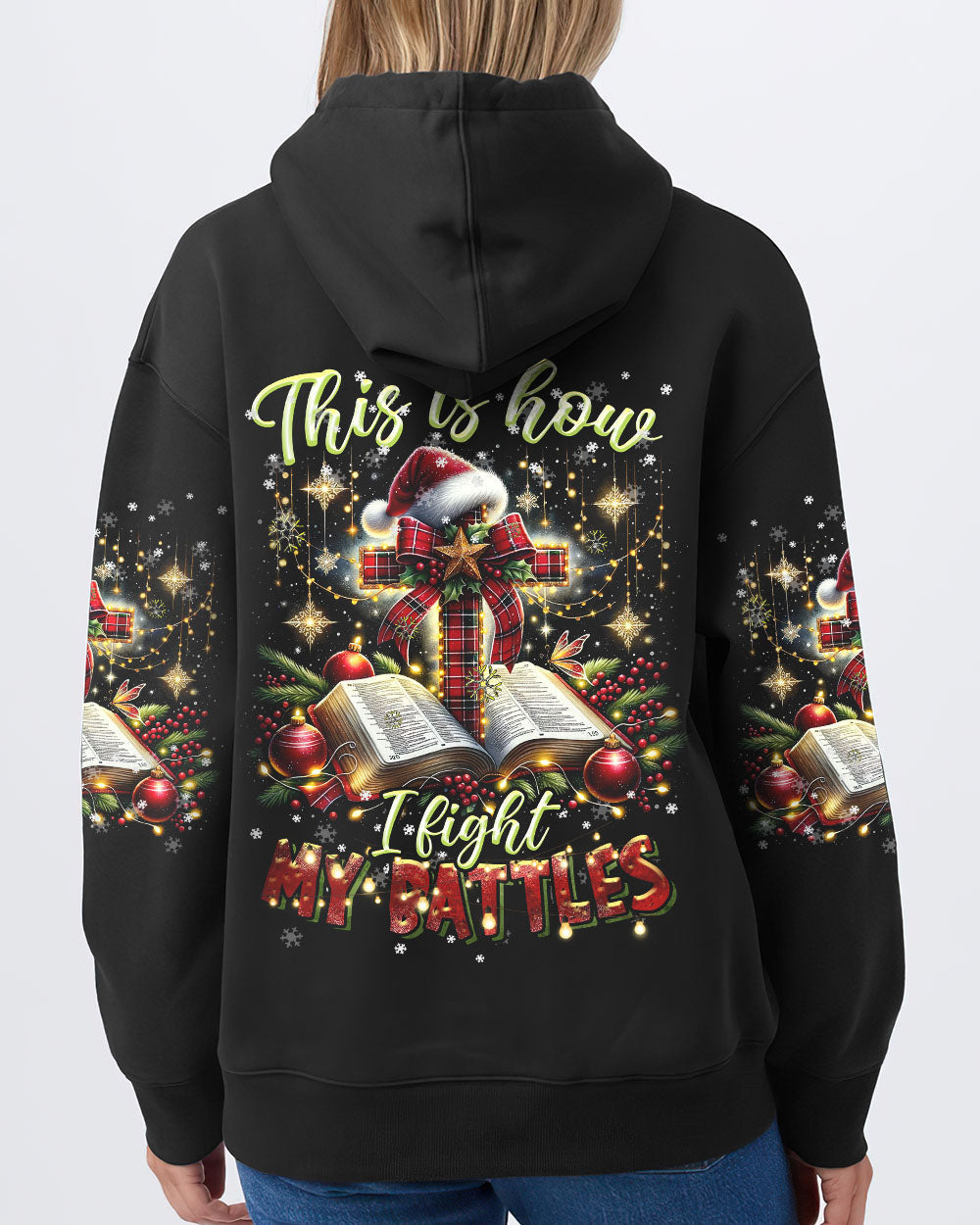 I Fight My Battles Christmas Women's All Over Print Shirt - Tltr2010233, easychoo.com