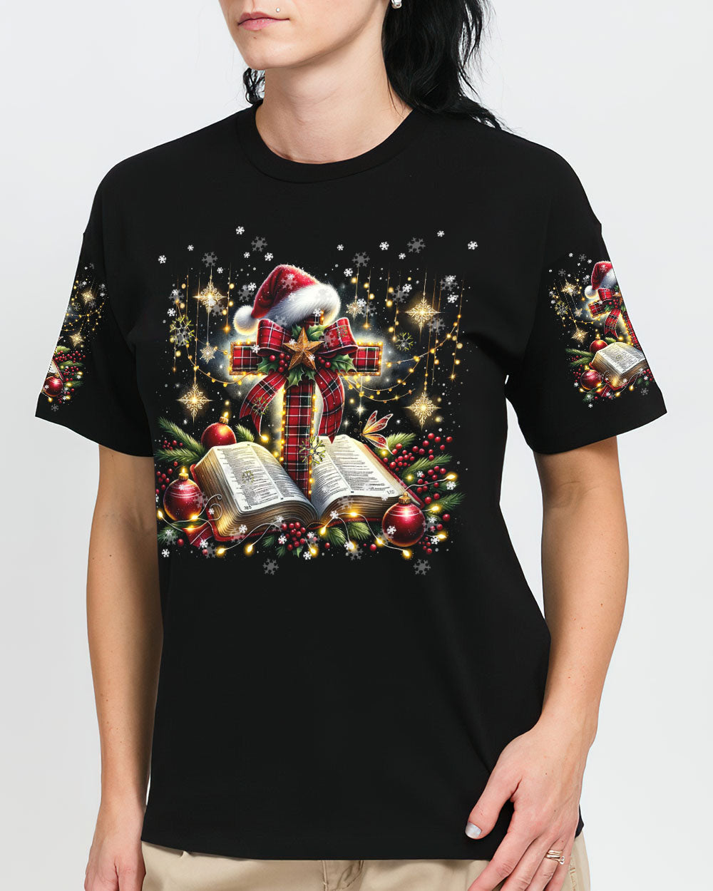 I Fight My Battles Christmas Women's All Over Print Shirt - Tltr2010233, easychoo.com