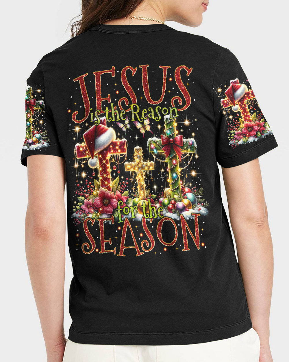 Jesus The Reason Christmas Women's All Over Print Shirt - Tytm1910232, easychoo.com