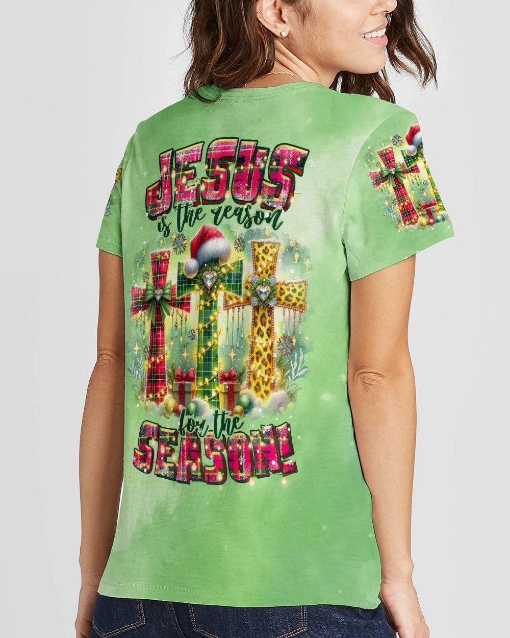 Jesus The Reason Christmas Women's All Over Print Shirt - Tltr1910234, easychoo.com