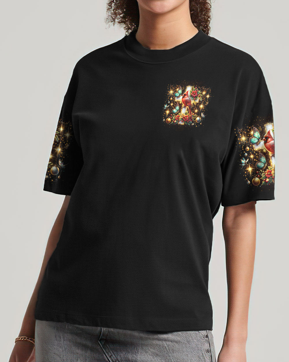 Never Lose Hope Cardinal Christmas Women's All Over Print Shirt - Tlnz2510233, easychoo.com