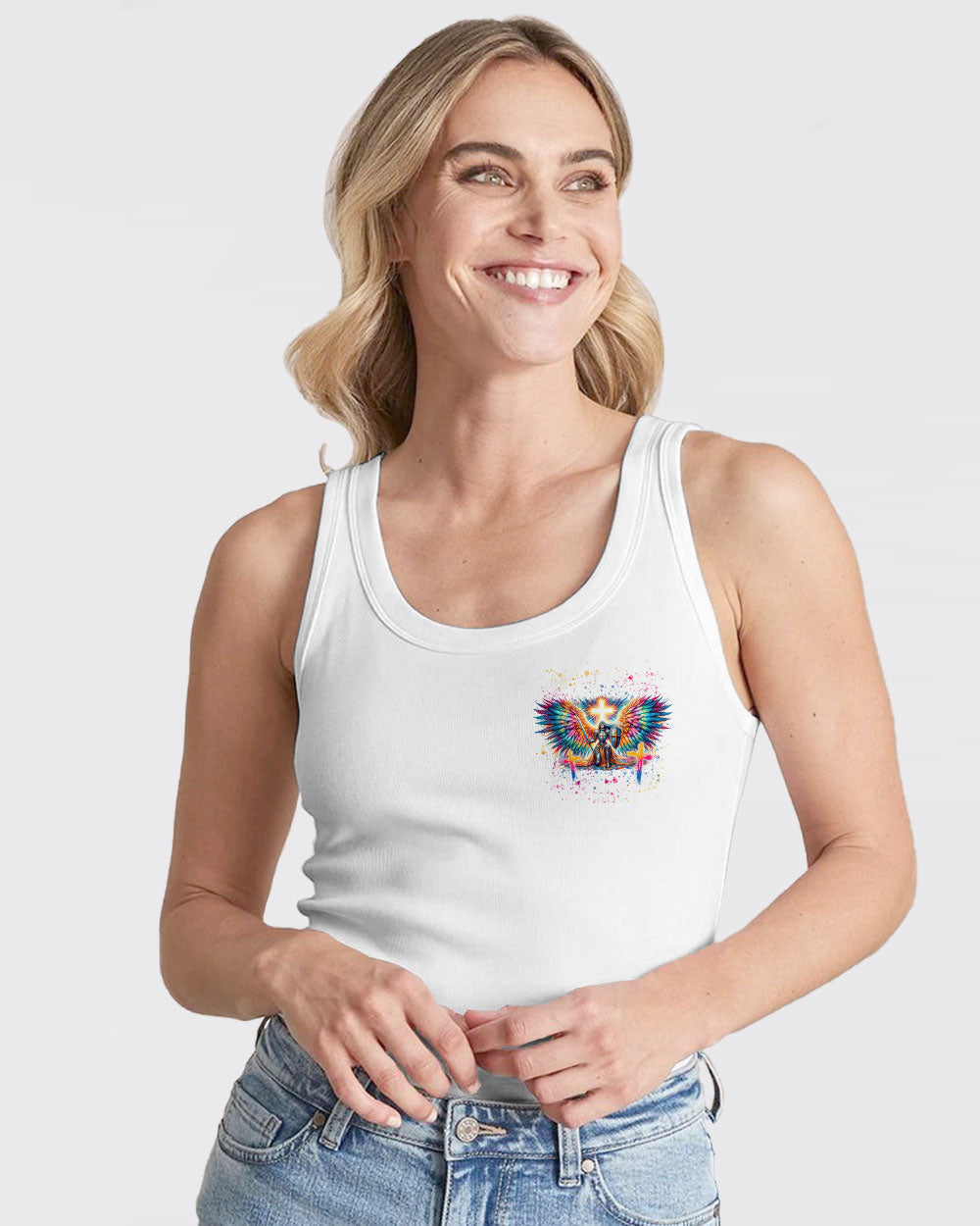 She Who Kneels Before God Warrior Wings Women's All Over Print Shirt - Tlnt1812233, easychoo.com