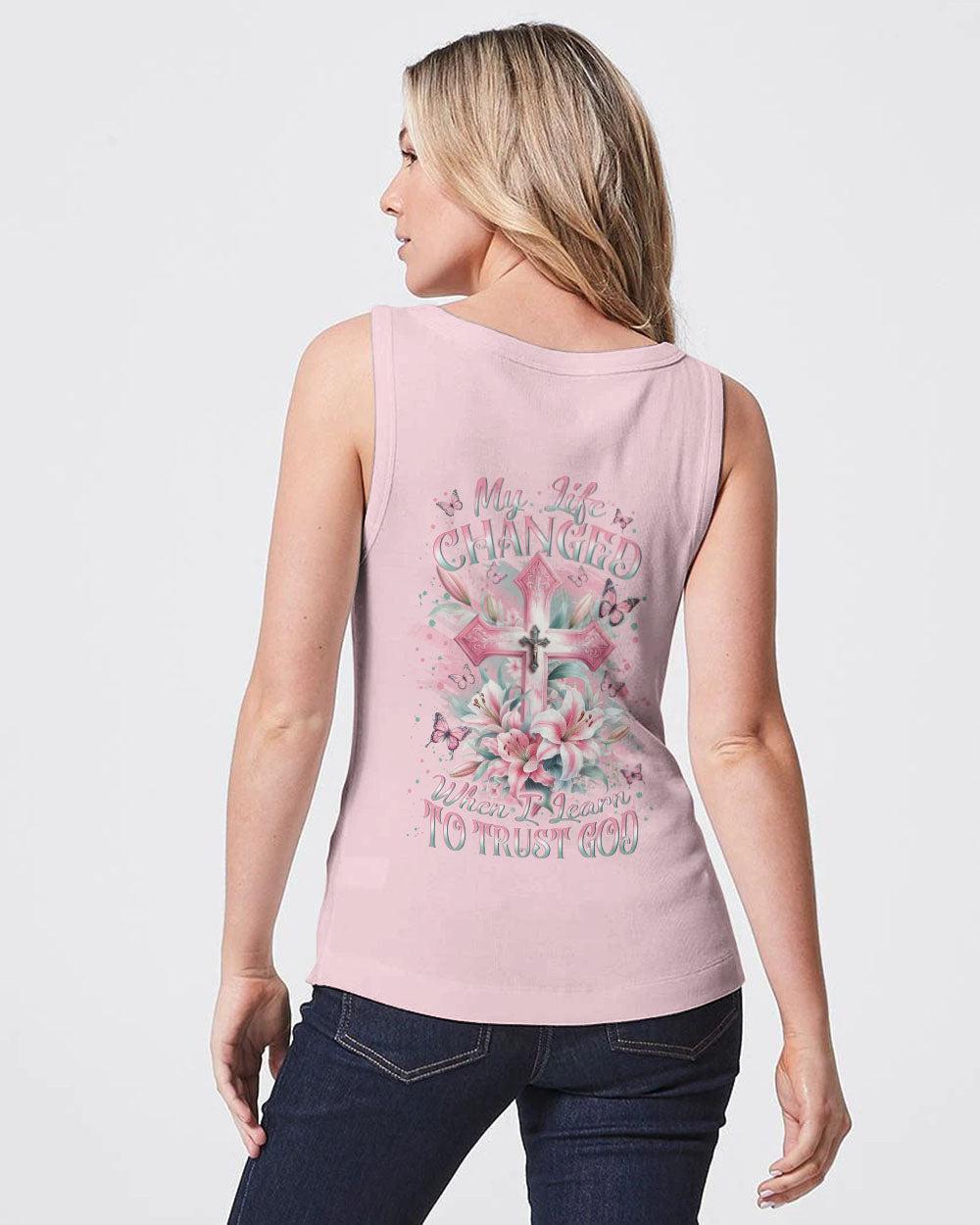 My Life Changed When I Learned To Trust God Women's All Over Print Shirt - Yhln1801243, easychoo.com