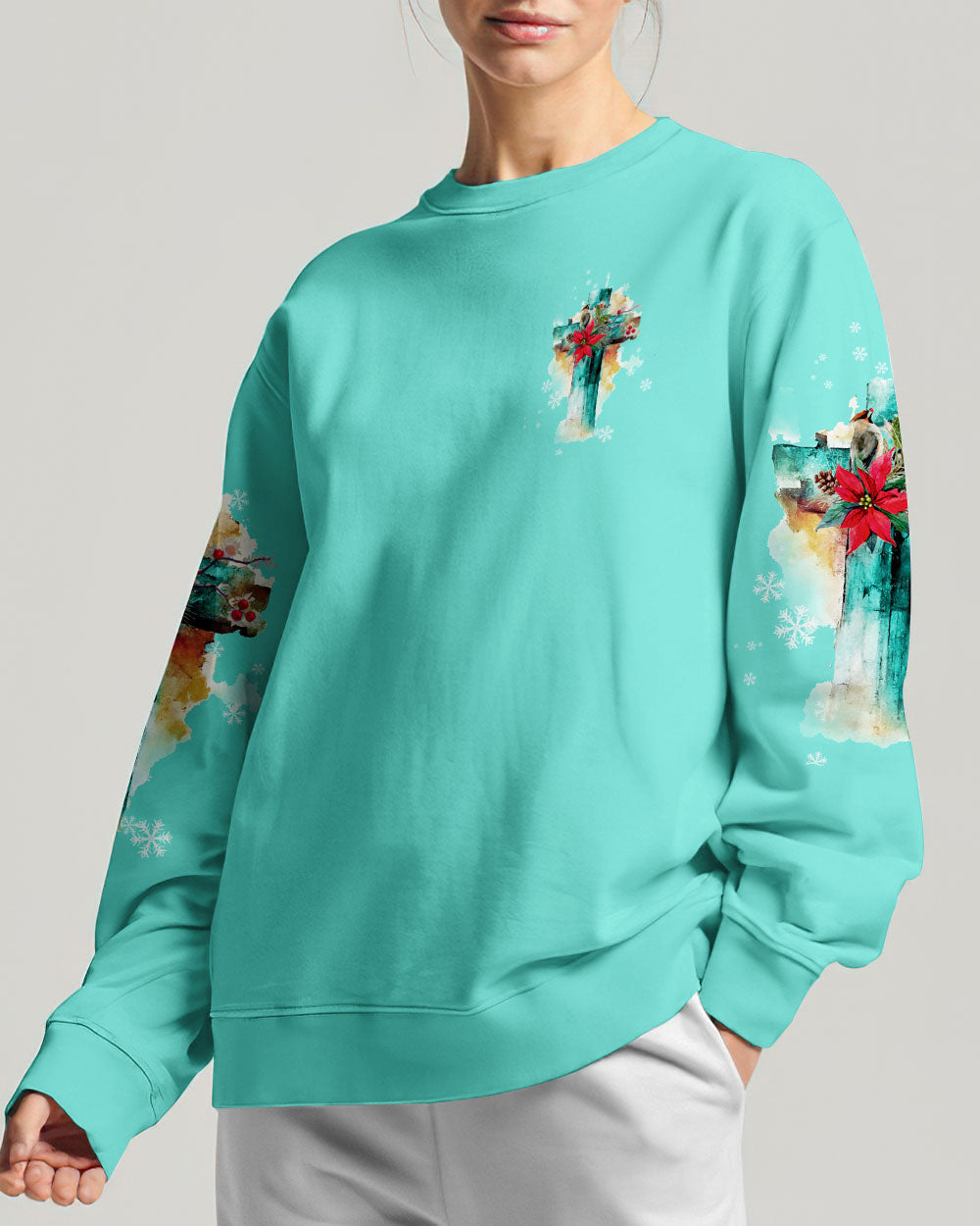 Jesus The Reason Watercolor Christmas Women's All Over Print Shirt - Tltw0911234, easychoo.com