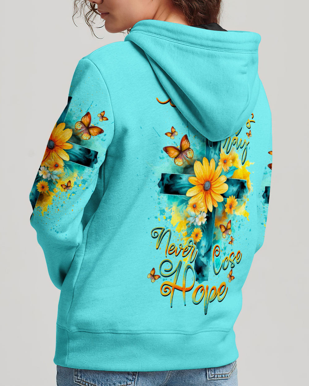 Always Pray Never Lose Hope Cross Women's All Over Print Shirt - Yhdu0307234, easychoo.com