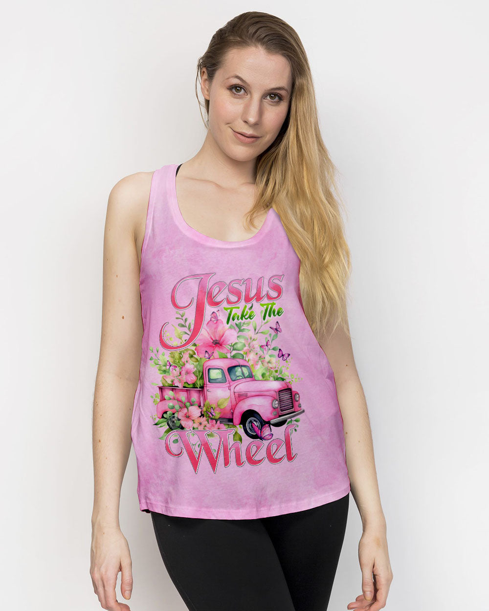 Jesus Take The Wheel Women's All Over Print Shirt - Tyhi0605241, easychoo.com