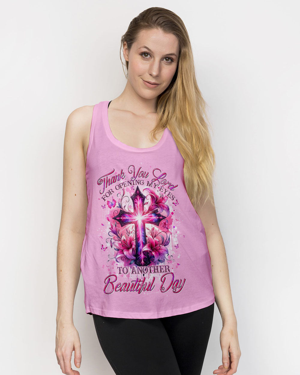 Thank You Lord For Opening My Eyes Women's All Over Print Shirt - Tytd2305241, easychoo.com