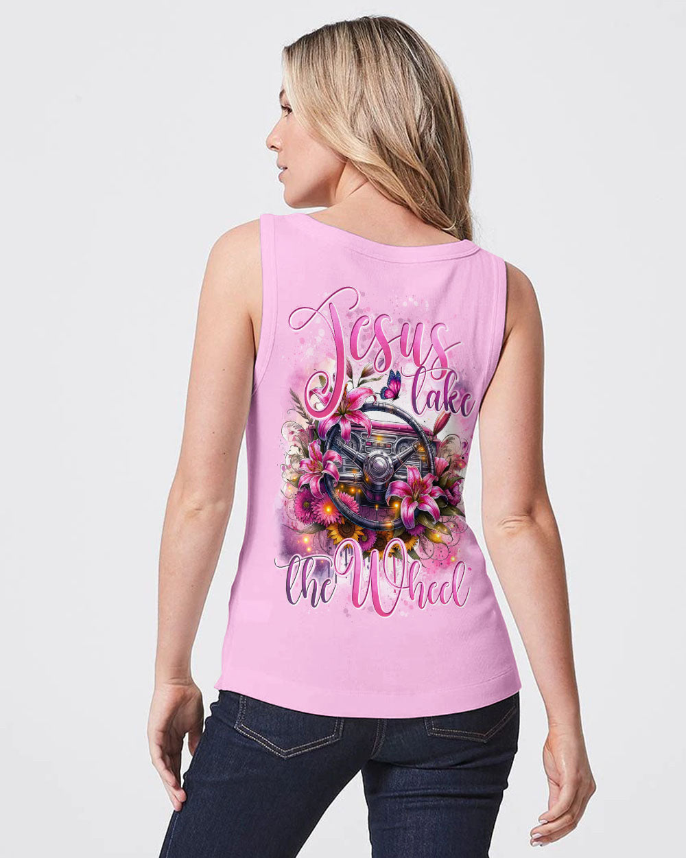 Jesus Take The Wheel Women's All Over Print Shirt - Tytd0805241, easychoo.com