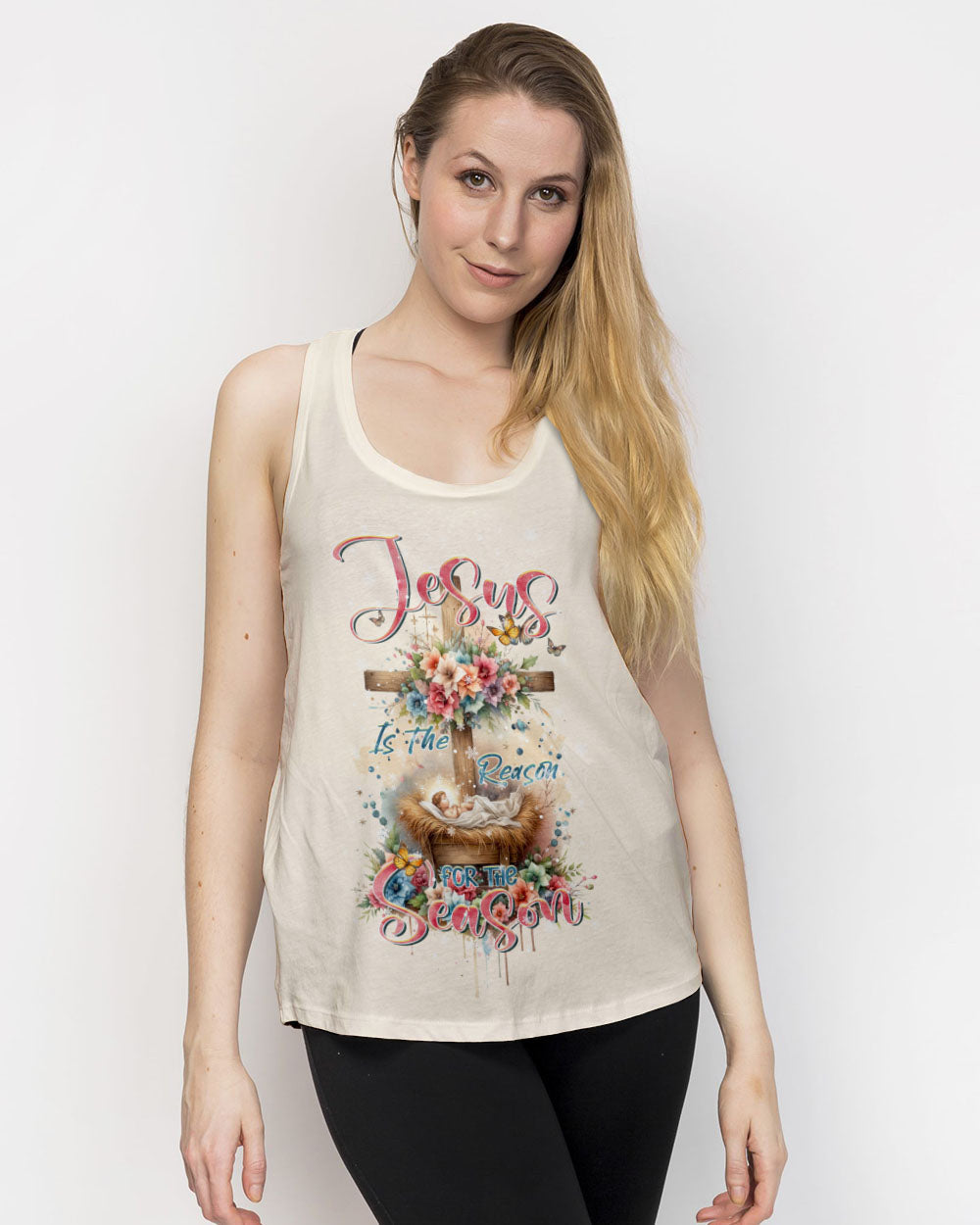 Jesus The Reason Floral Christmas Women's All Over Print Shirt - Tltr1111232, easychoo.com