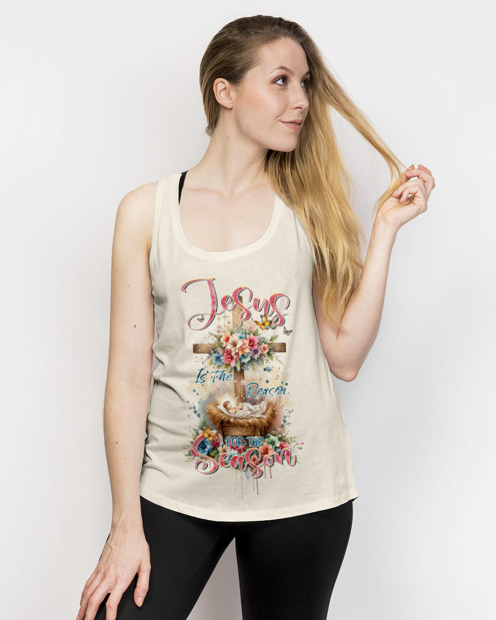 Jesus The Reason Floral Christmas Women's All Over Print Shirt - Tltr1111232, easychoo.com