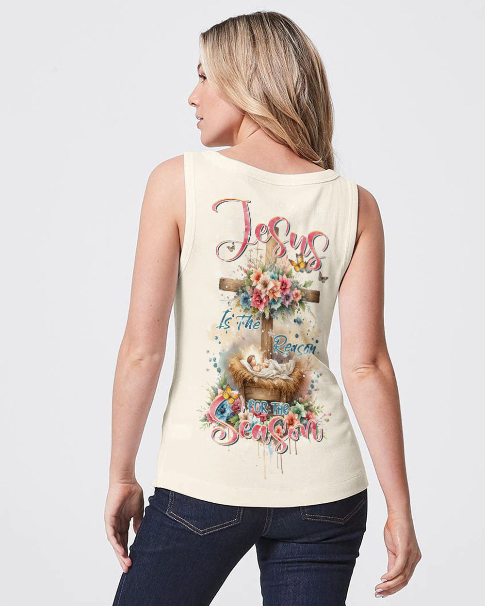 Jesus The Reason Floral Christmas Women's All Over Print Shirt - Tltr1111232, easychoo.com