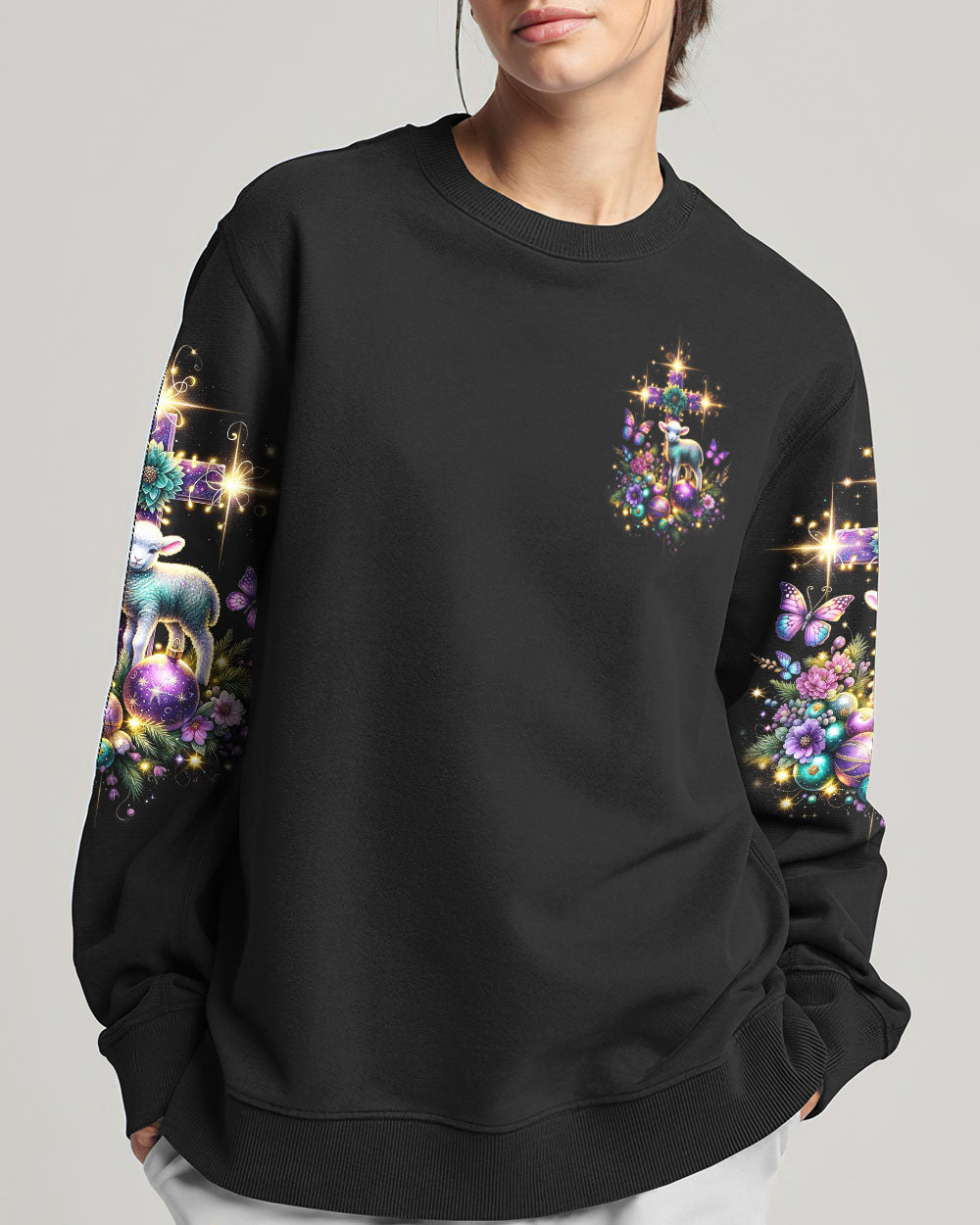 Jesus The Reason Lamb Christmas Women's All Over Print Shirt - Tlnz1411232, easychoo.com