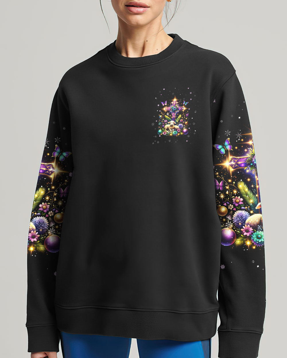 I Believe In God Lamb Christmas Women's All Over Print Shirt - Tlnt1311234, easychoo.com