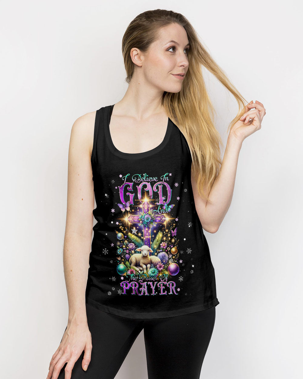 I Believe In God Lamb Christmas Women's All Over Print Shirt - Tlnt1311234, easychoo.com