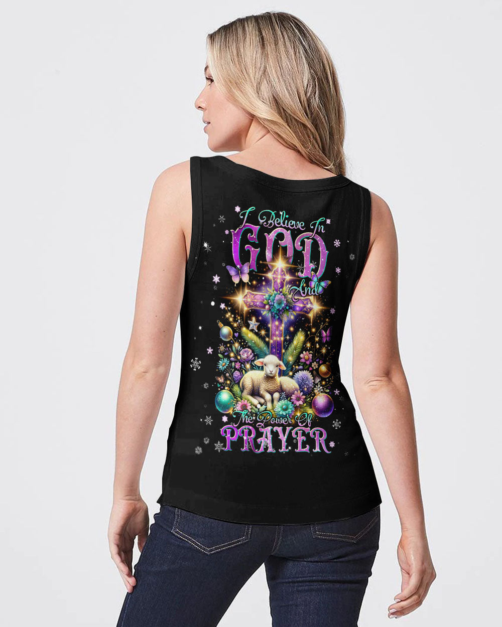 I Believe In God Lamb Christmas Women's All Over Print Shirt - Tlnt1311234, easychoo.com