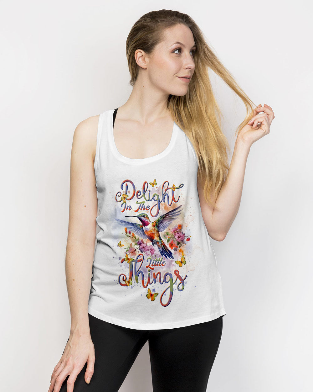 Delight In The Little Things Hummingbird Women's All Over Print Shirt - Tlnt1101243, easychoo.com