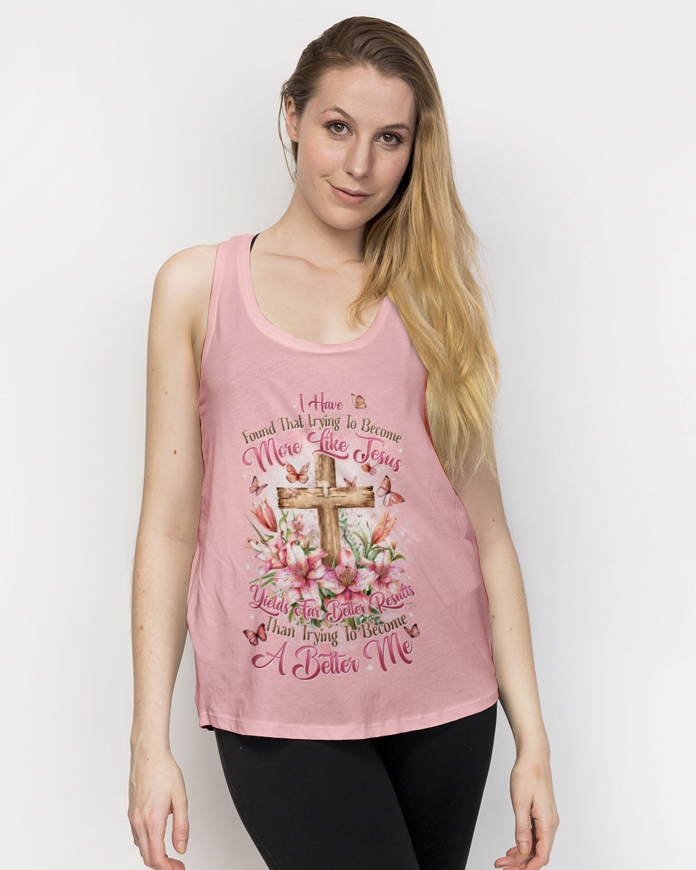 Trying To Become More Like Jesus Women's All Over Print Shirt - Tytd2503241, easychoo.com