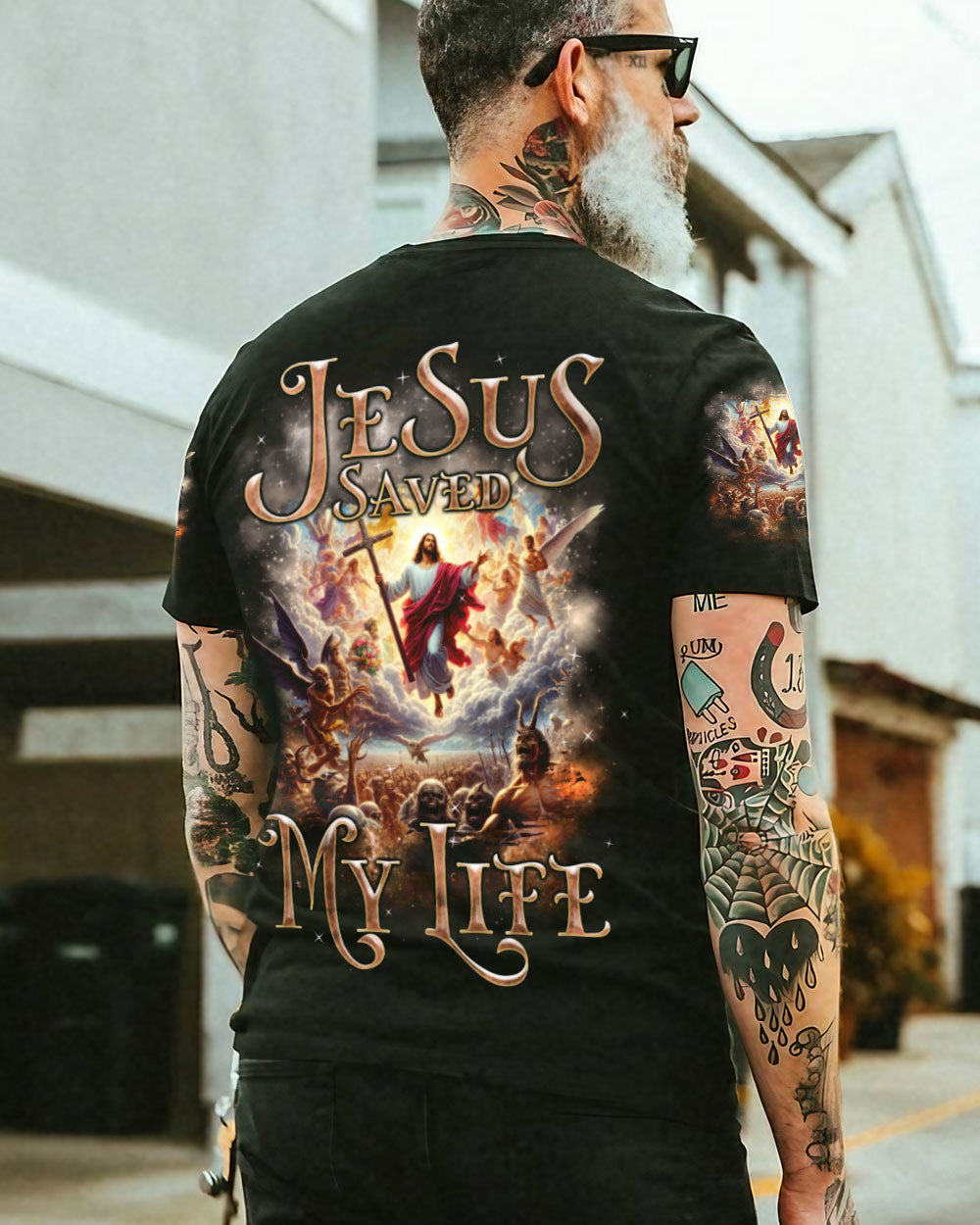 Jesus Saved My Life Men's All Over Print Shirt - Tlnz1106242