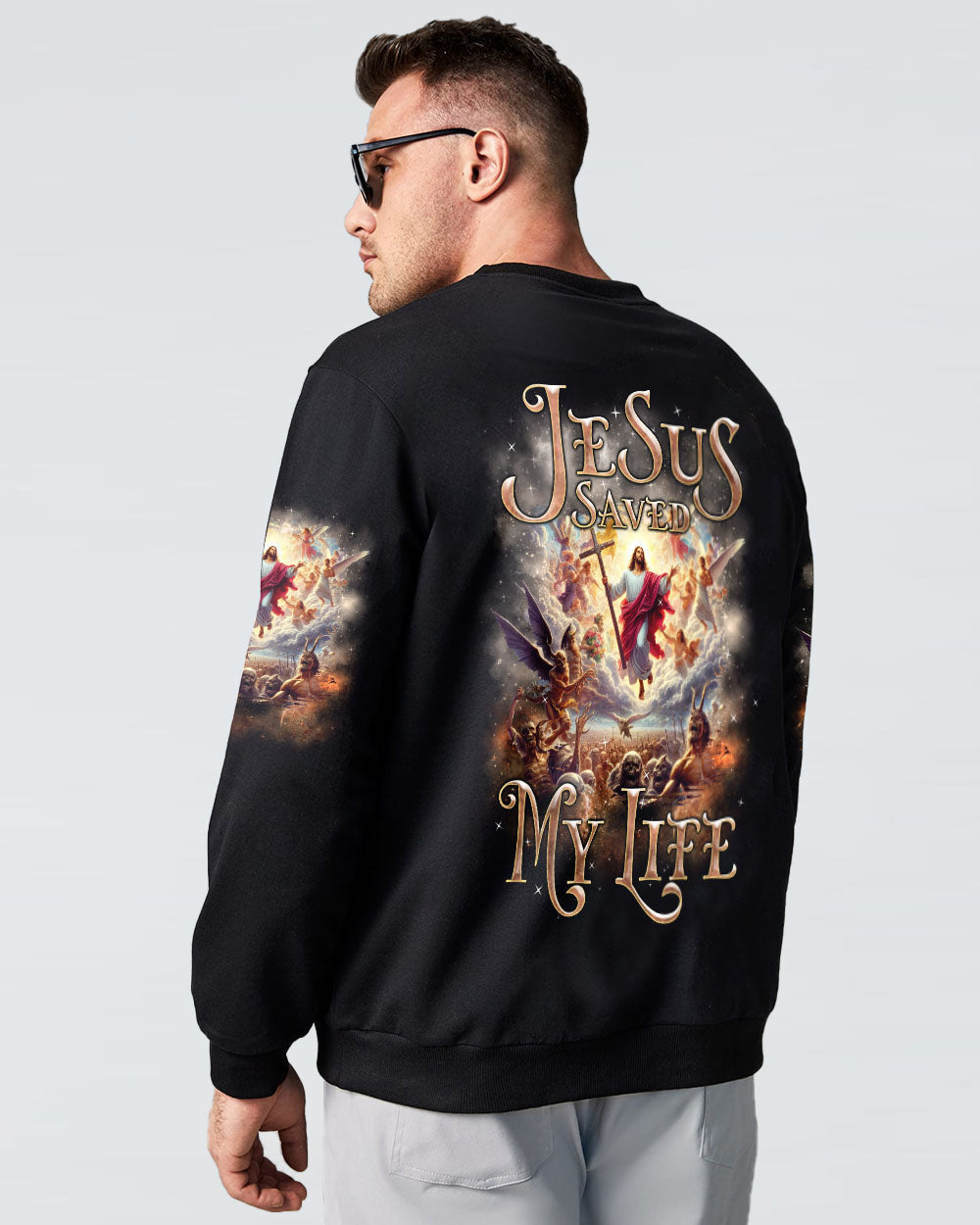 Jesus Saved My Life Men's All Over Print Shirt - Tlnz1106242