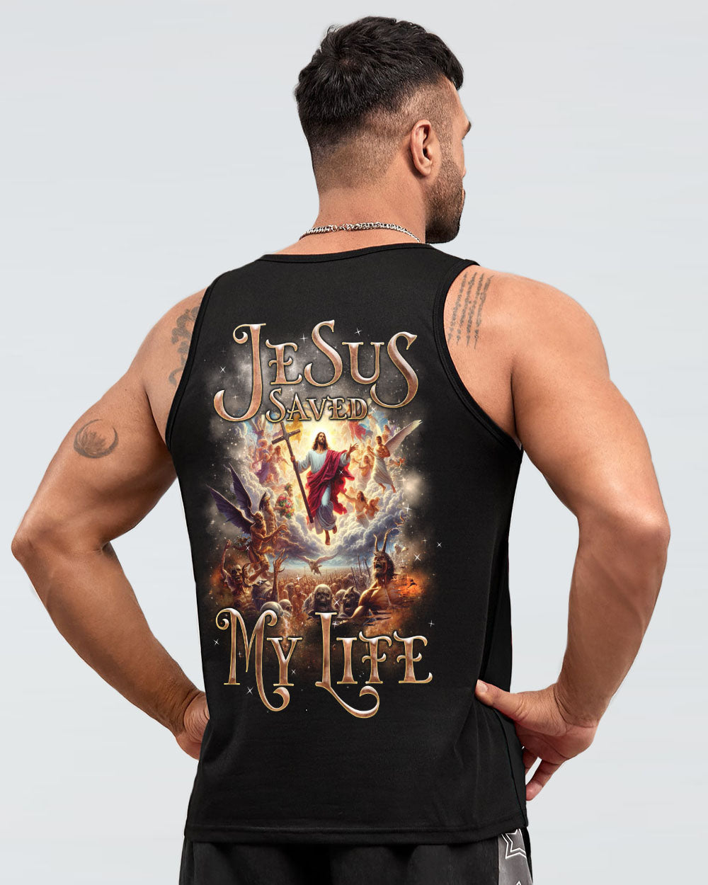 Jesus Saved My Life Men's All Over Print Shirt - Tlnz1106242