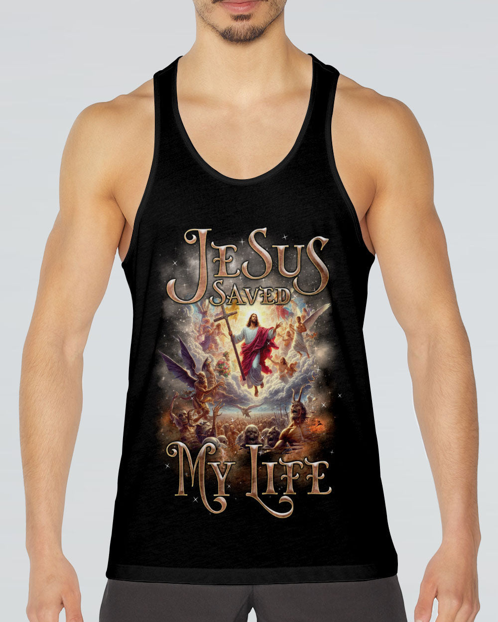 Jesus Saved My Life Men's All Over Print Shirt - Tlnz1106242