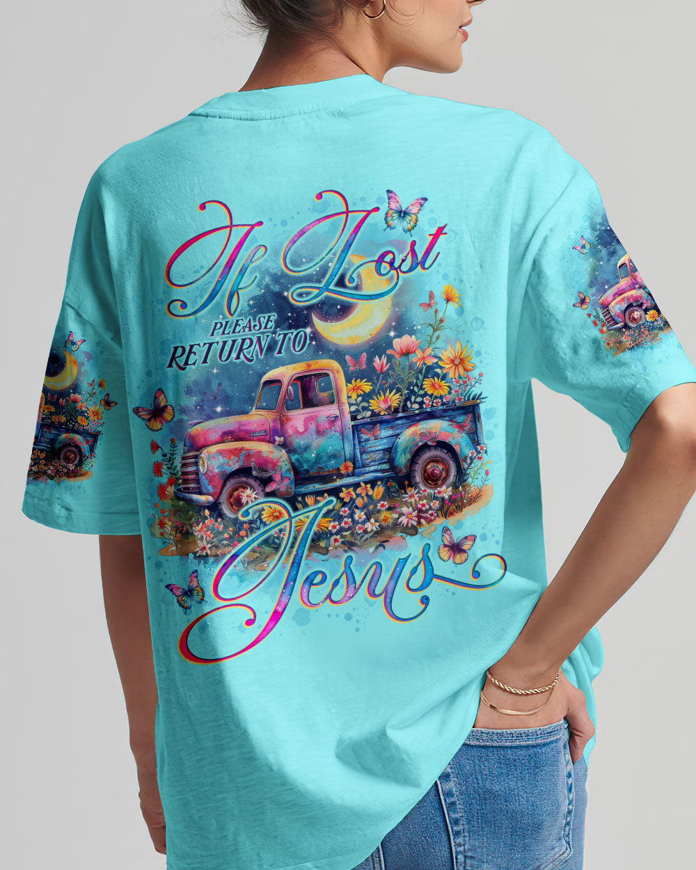 If Lost Please Return To Jesus Truck Women's All Over Print Shirt - Tlno0504244