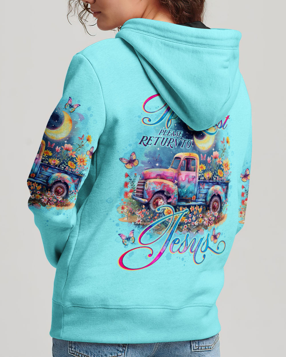 If Lost Please Return To Jesus Truck Women's All Over Print Shirt - Tlno0504244