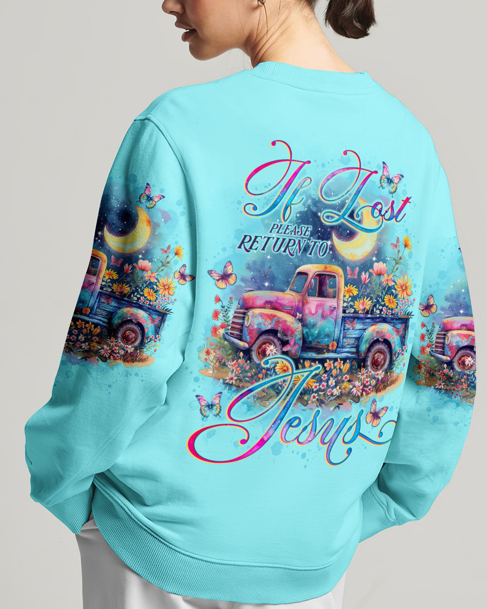 If Lost Please Return To Jesus Truck Women's All Over Print Shirt - Tlno0504244