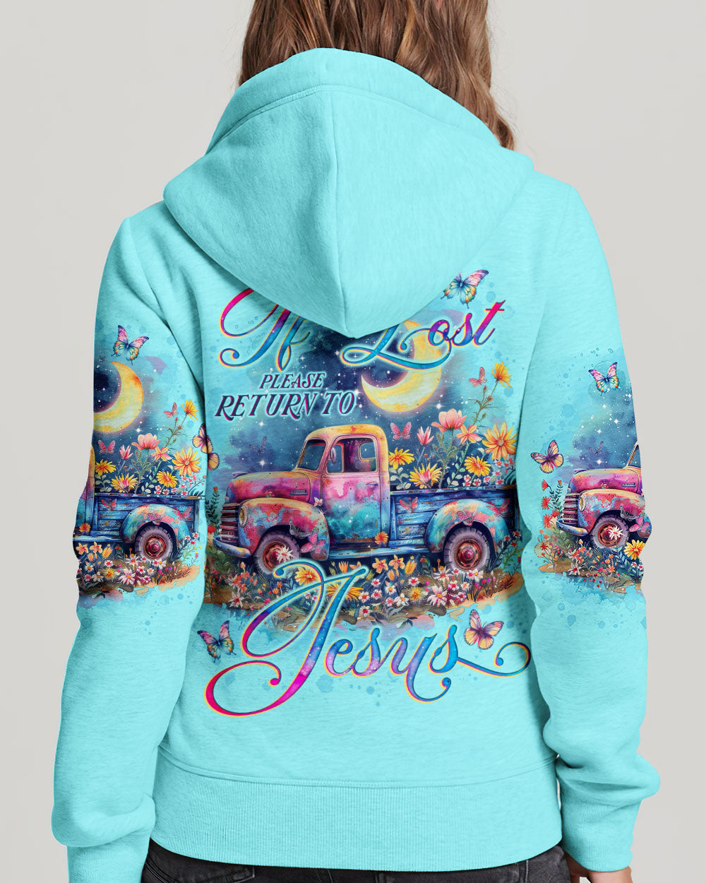 If Lost Please Return To Jesus Truck Women's All Over Print Shirt - Tlno0504244