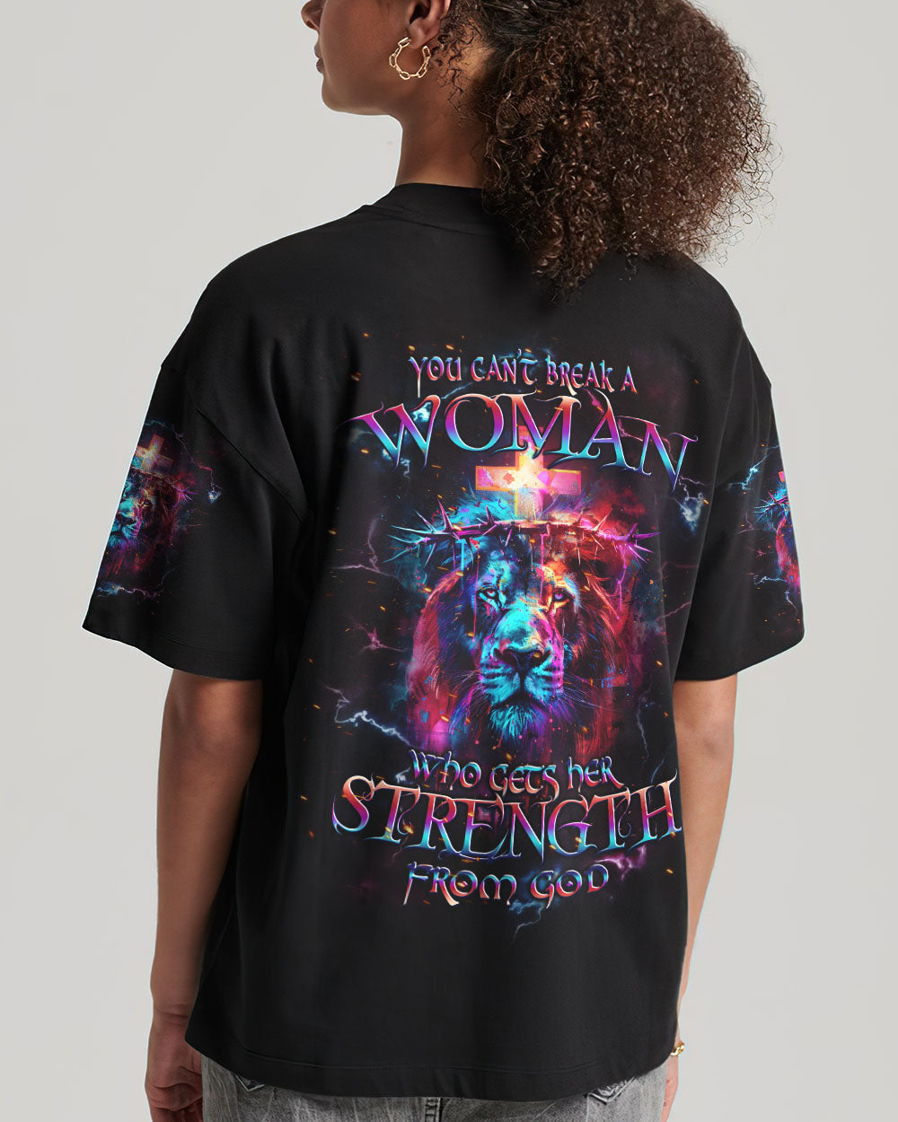 You Can't Break A Woman Lion Women's All Over Print Shirt - Tlpq1204241