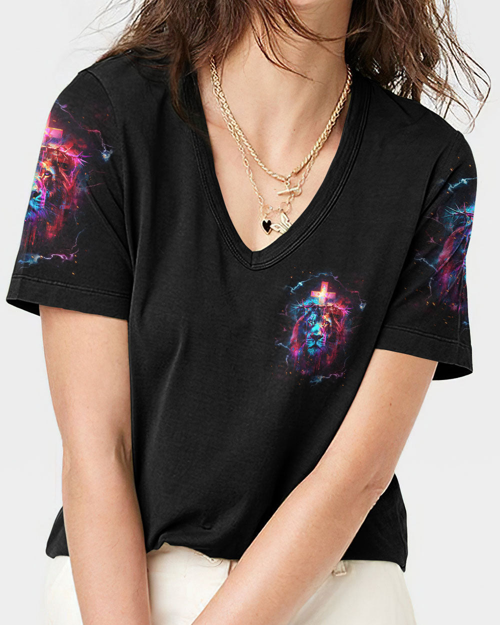 You Can't Break A Woman Lion Women's All Over Print Shirt - Tlpq1204241