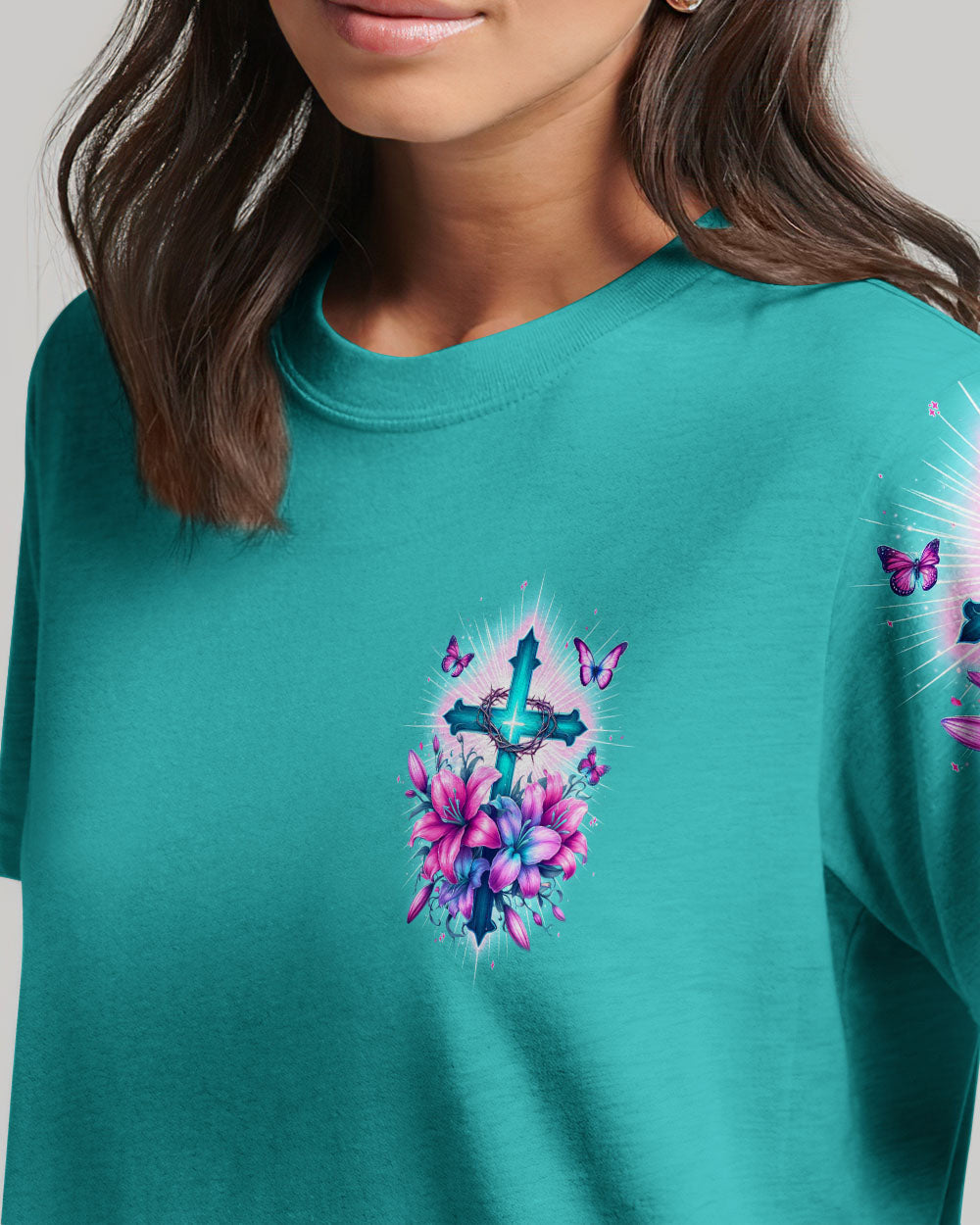 Win Your Battles Through Faith Women's All Over Print Shirt - Tyqy2604242