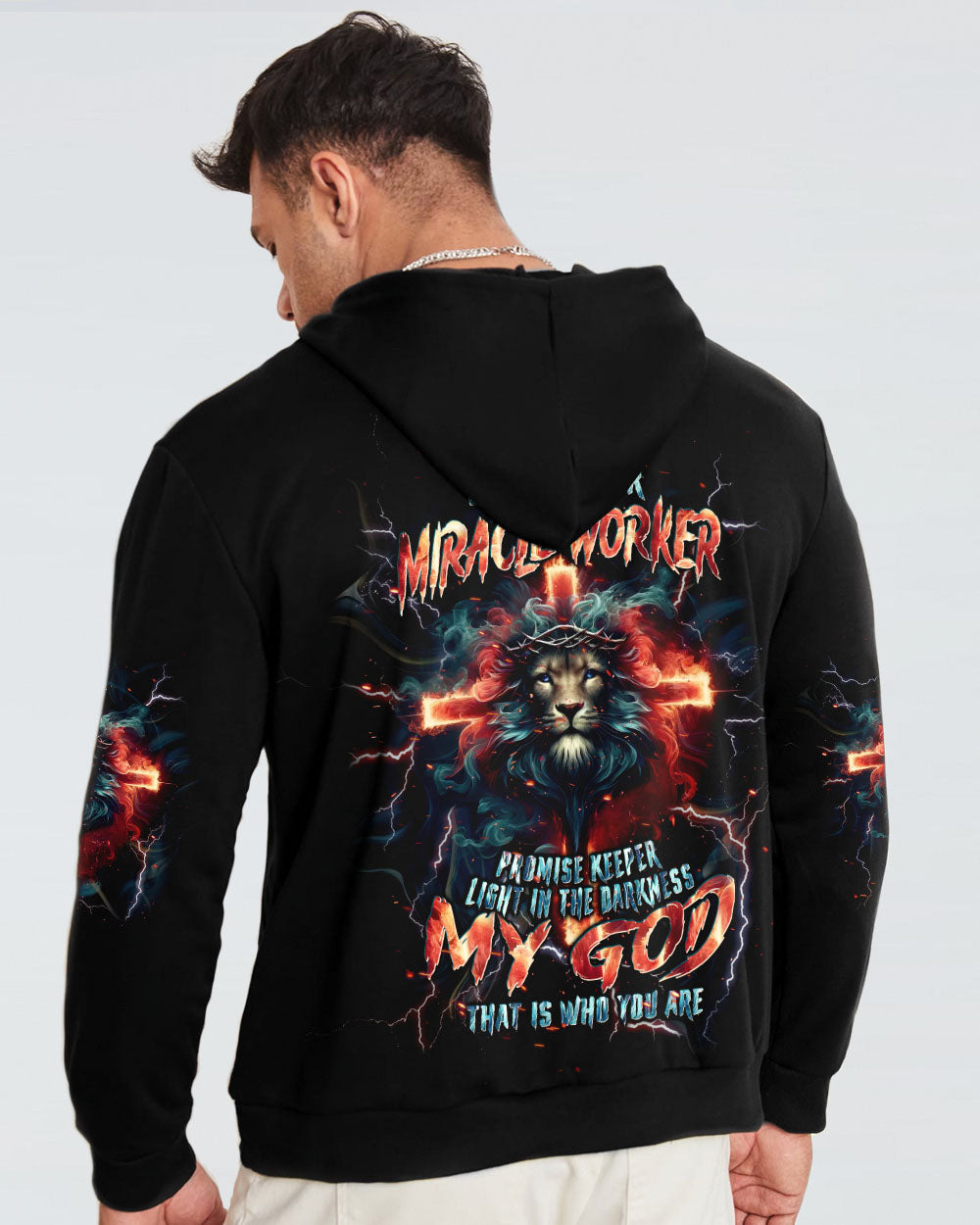 Way Maker Miracle Worker Cross Lion Men's All Over Print Shirt - Tlpq0305242