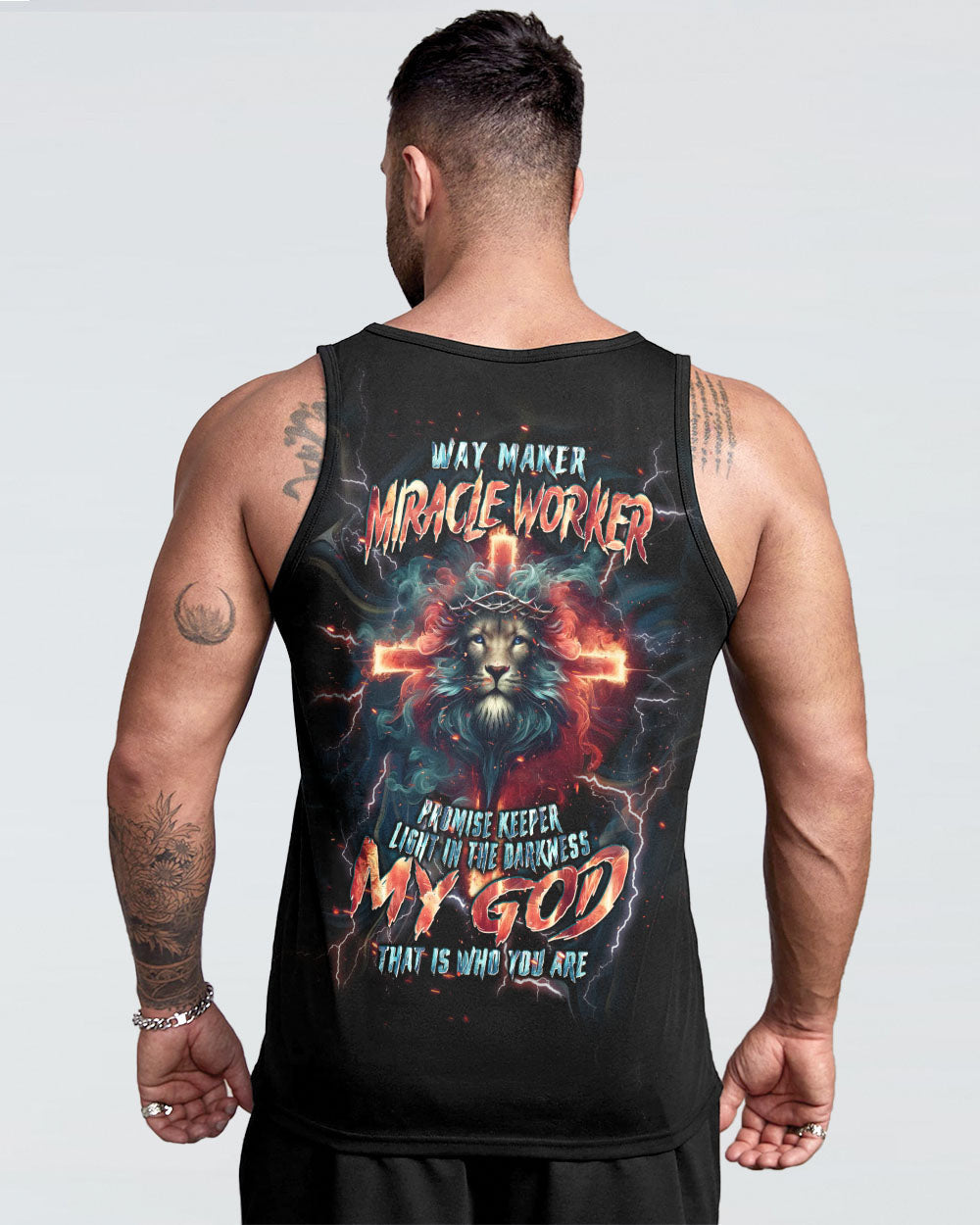 Way Maker Miracle Worker Cross Lion Men's All Over Print Shirt - Tlpq0305242